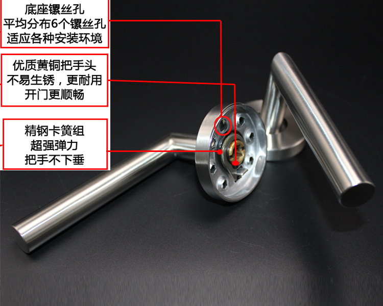 樂(lè)朗五金RTH-03 不銹鋼彎管空心門把手