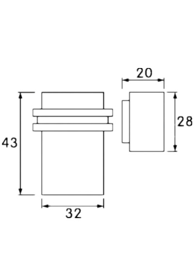 樂(lè)朗五金RDA-231 純銅門(mén)吸
